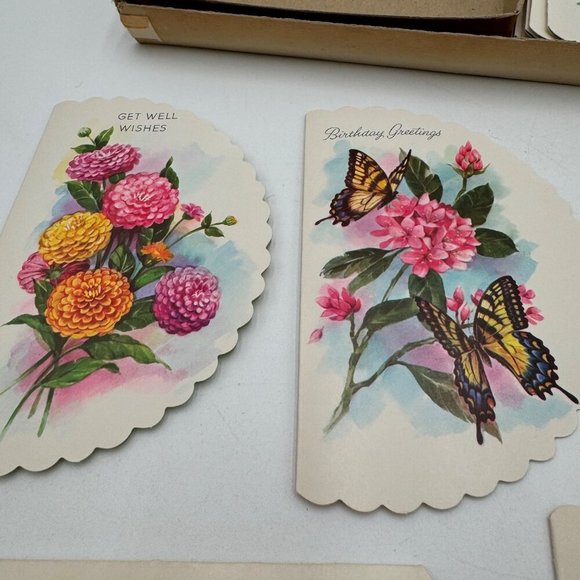 Vintage Greeting card partial set original box 60s 70s - Picture 10 of 16